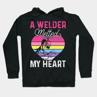 A Welder Melted My Heart T Shirt For Women Men Hoodie
